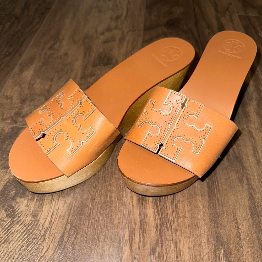 Tory Burch Ines 80mm Wedge Slide Sz 6.5